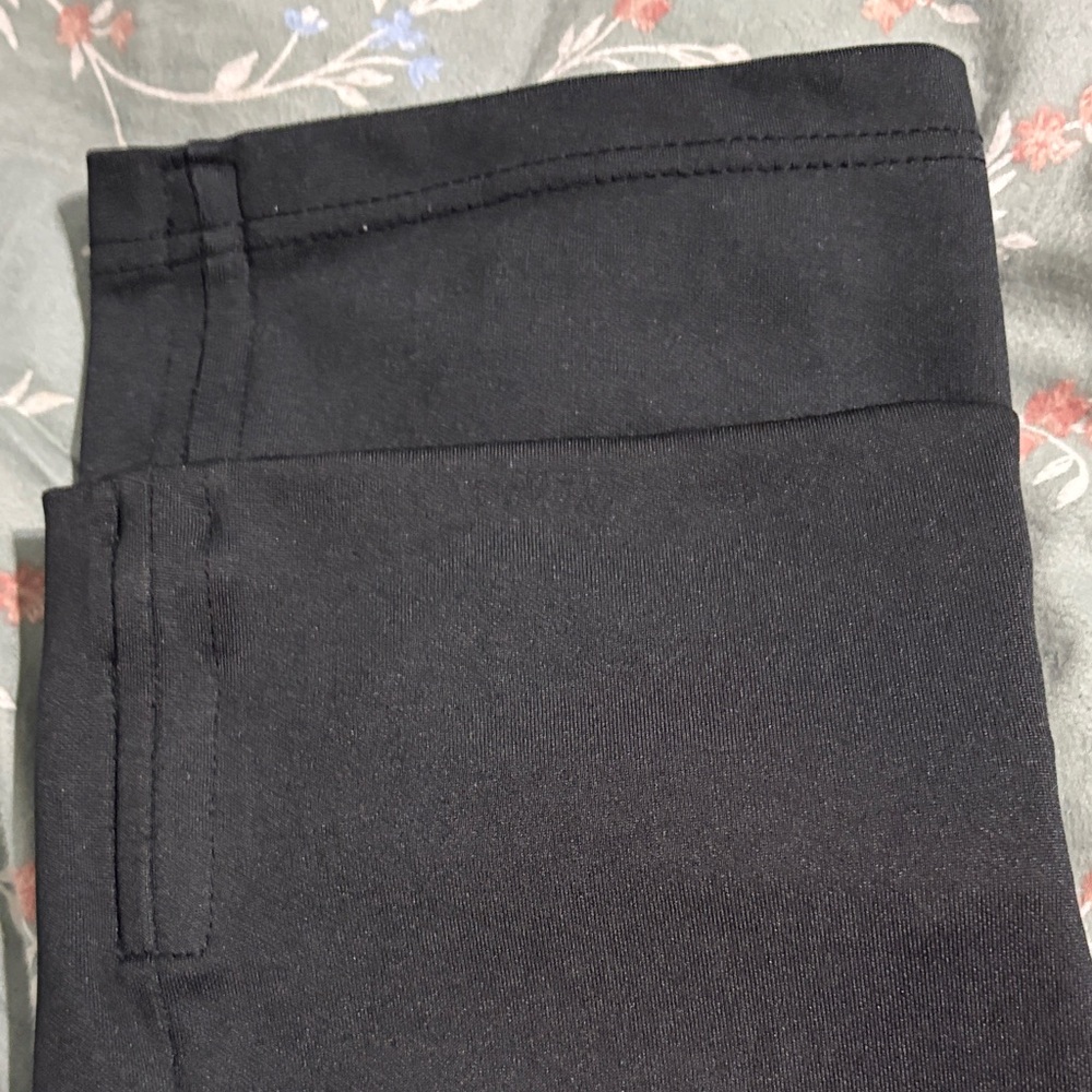 Kids Black Full length baseball pants with Red & Blue Side Stripes - Picture 3 of 4